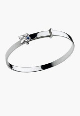 little nice silver angel september birthstone baby bracelet